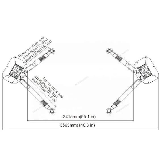 LAUNCH TLT245ATL 4,5 т Подъемник 380В 2х стоечный с верхней синхронизацией (синий) в Уфе купить по выгодной цене 100kwatt.ru