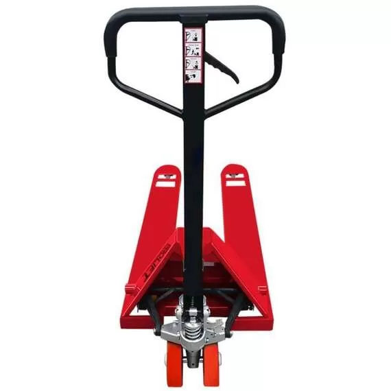 PROLIFT АС35 (R) 3500 кг Тележка гидравлическая (полиуретан, красная) в Уфе, Грузоподъемность: 3.5 тонны (3500 кг), Материал покрытия колес: с полиуретановыми колесами, Цвет тележки: красный купить по выгодной цене 100kwatt.ru