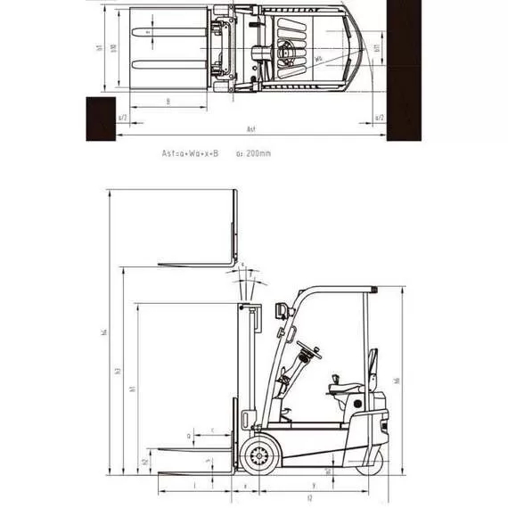 OXLIFT CPDS10-XD2 Li-Ion 1 т 3 м Электропогрузчик вилочный в Уфе купить по выгодной цене 100kwatt.ru