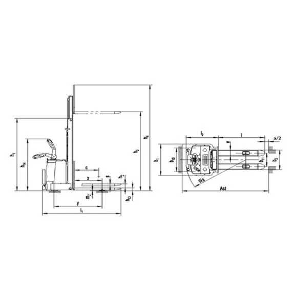 SIBLINE CL1556W 1,5 т 5,6 м Самоходный штабелёр с платформой оператора в Уфе купить по выгодной цене 100kwatt.ru