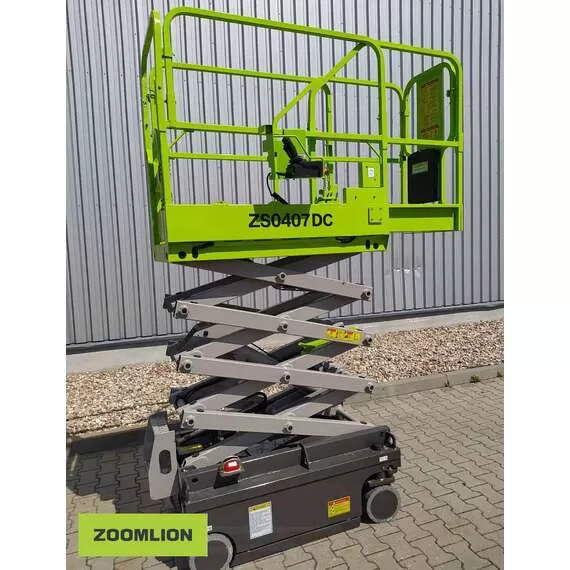 ZOOMLION ZS0407DC 240 кг 4,5 м Подъемник ножничный аккумуляторный в Уфе, Грузоподъемность: 240 кг, Высота подъема, м.: 4.5 м, Тип питания: аккумуляторные (DC), Напряжение: 12 В, Тип батареи: Кислотная, обслуживаемая купить по выгодной цене 100kwatt.ru