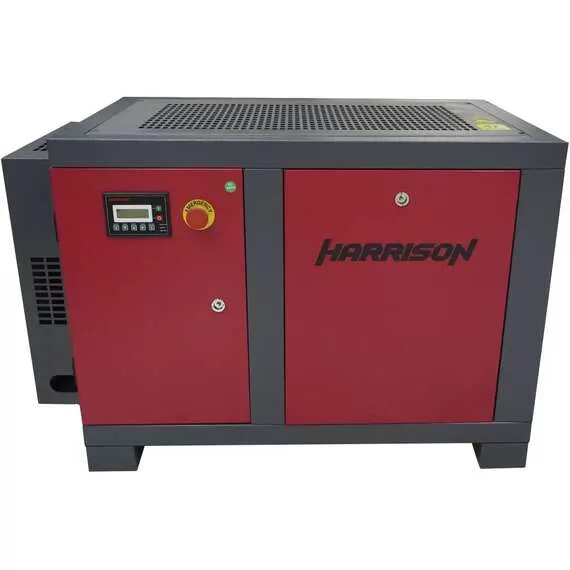 HARRISON HRS-94550 550 л/мин, 8 бар, 4 кВт Винтовой компрессор с трехфазным двигателем и ременным приводом в Уфе, Мощность: 4 кВт, Напряжение: 380 В, Рабочее давление: 8 Бар купить по выгодной цене 100kwatt.ru