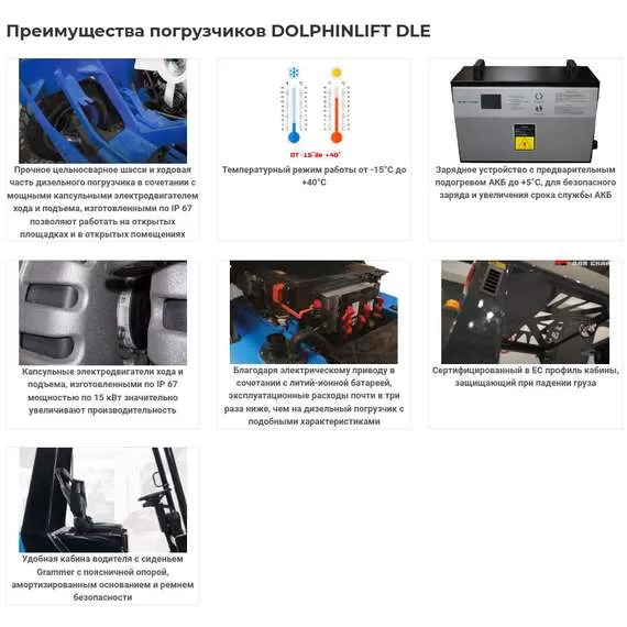 DOLPHINLIFT DLE 35 TX 47 Li-ion 3,5 т 4,7 м Электрический погрузчик (пр-во Турция, Side-Shift) в Уфе, Грузоподъемность: 3.5 тонны (3500 кг), Высота подъема вил, м.: 4.7 м, Напряжение: 115 В, Тип батареи: Li-ion, литий-ионная купить по выгодной цене 100kwatt.ru